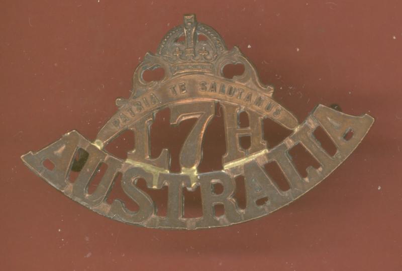 L7H / AUSTRALIA 7th Light Horse WW1 shoulder title