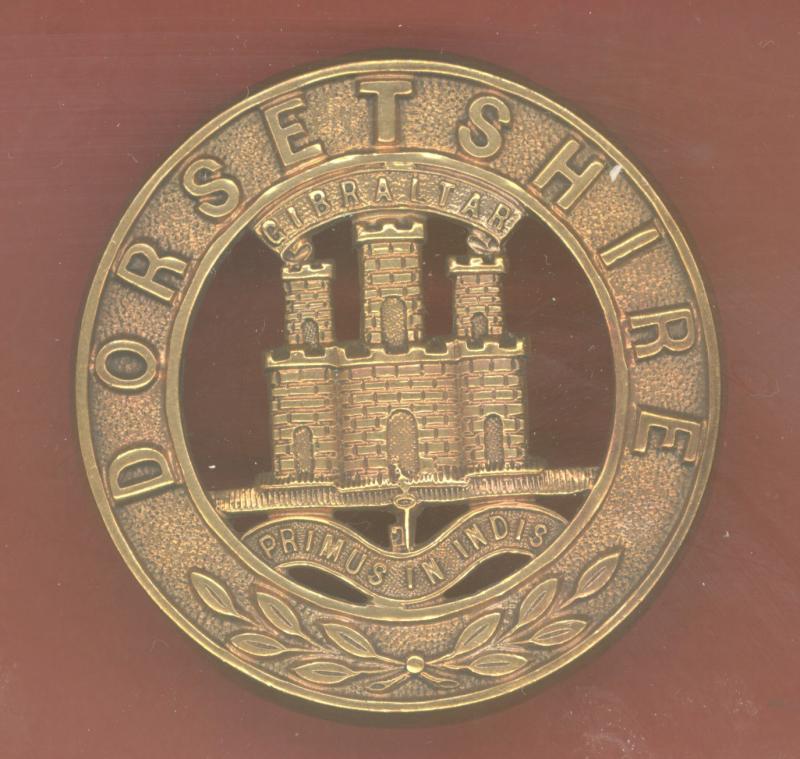 The Dorsetshire Regiment Edwardian OR's helmet plate centre