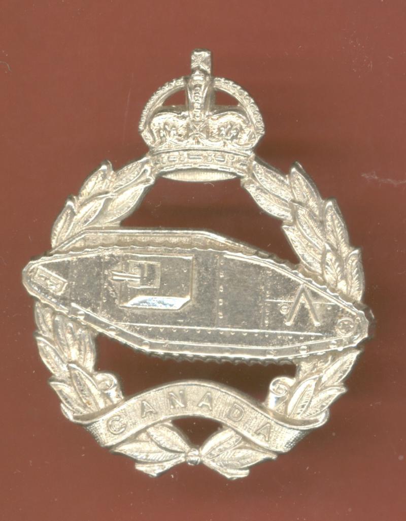 Canadian Armoured Fighting Vehicles Training Center WW2 Officer's  cap badge