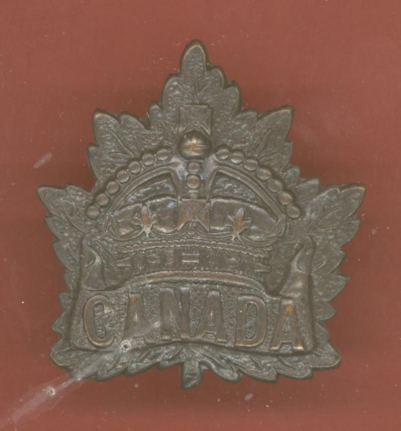 Canadian General Service WW1 CEF cap badge
