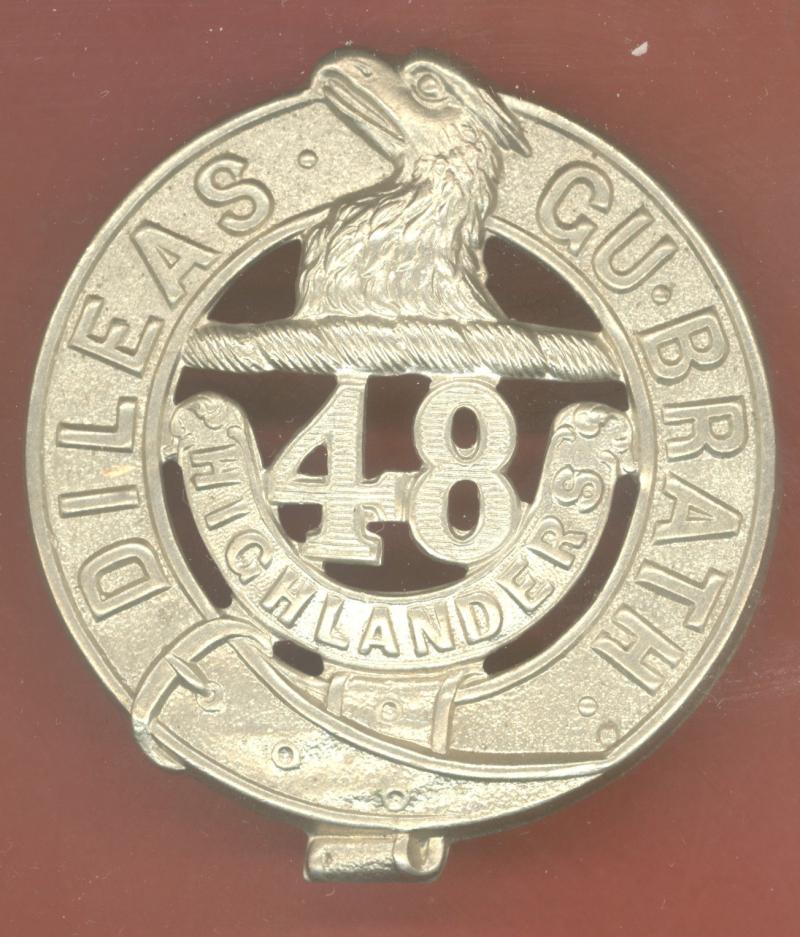 Canadian Militia / CEF 48th Highlanders glengarry badge