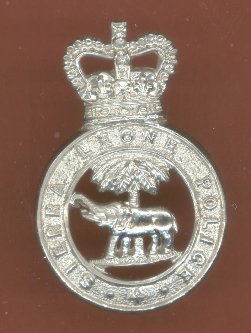British Colonial Sierra Leone Police cap badge