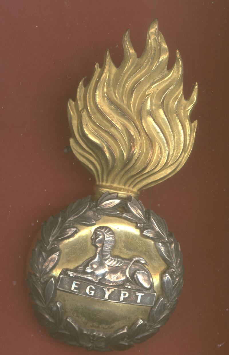 Lancashire  Fusiliers Victorian Officer's fur busby grenade
