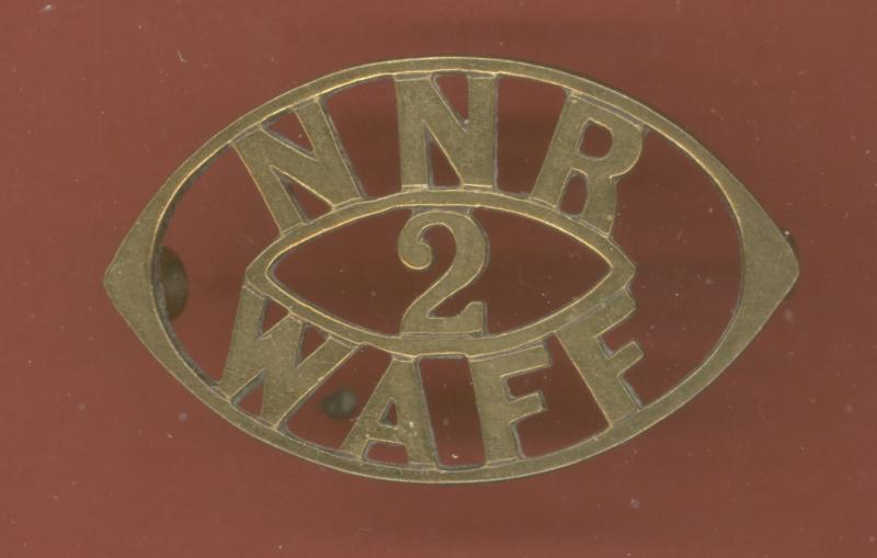 N.N.R. / 2 / W.A.F.F. West African Frontier Force WW1 shoulder title