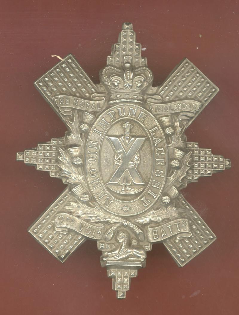 Scottish 2nd VB Black Watch Royal Hldrs Victorian OR's glengarry badge