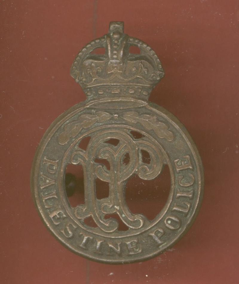 British Colonial Palestine Police bronze cap badge