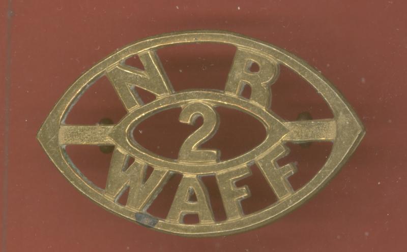 N.R. / 2 / W.A.F.F. West African Frontier Force WW1 shoulder title