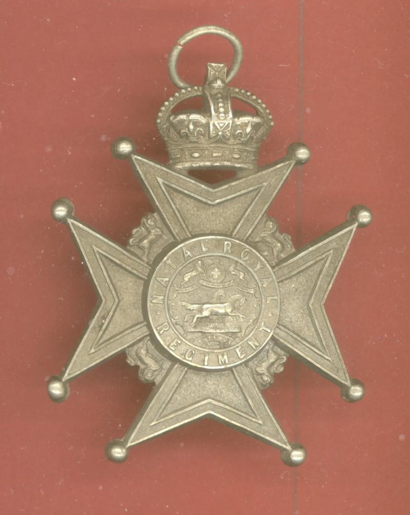 South African Natal Royal Regiment Edwardian cap badge