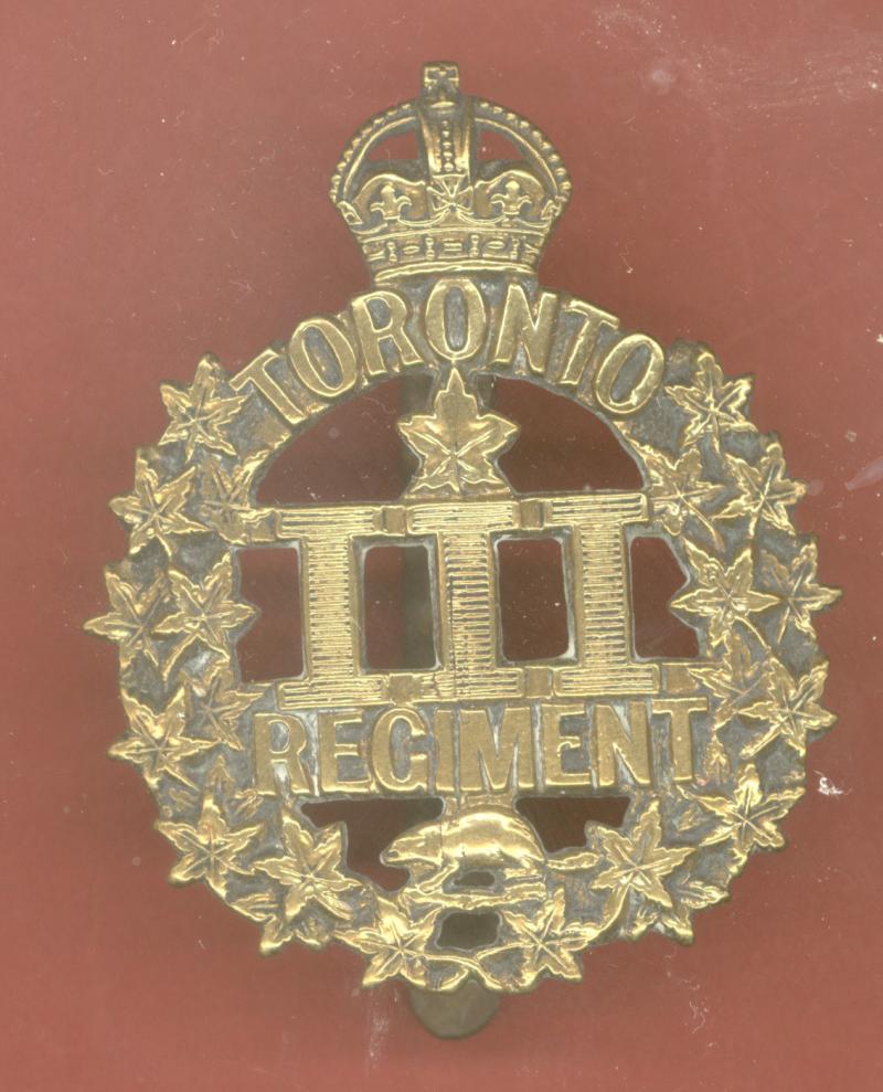 Canadian 3rd Toronto Battn. WW1 CEF cap badge