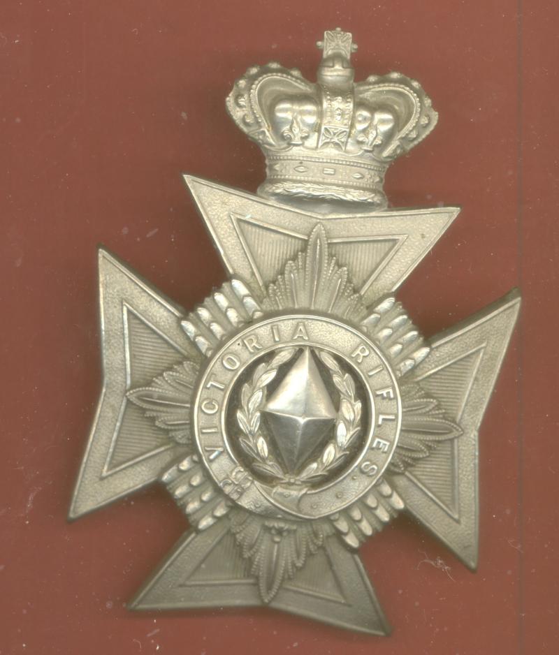 South African Victoria Rifles Victorian helmet plate