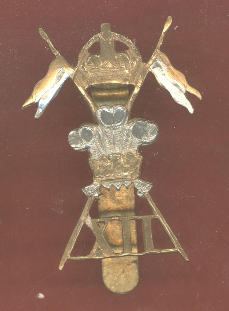12th Royal Lancers cap badge