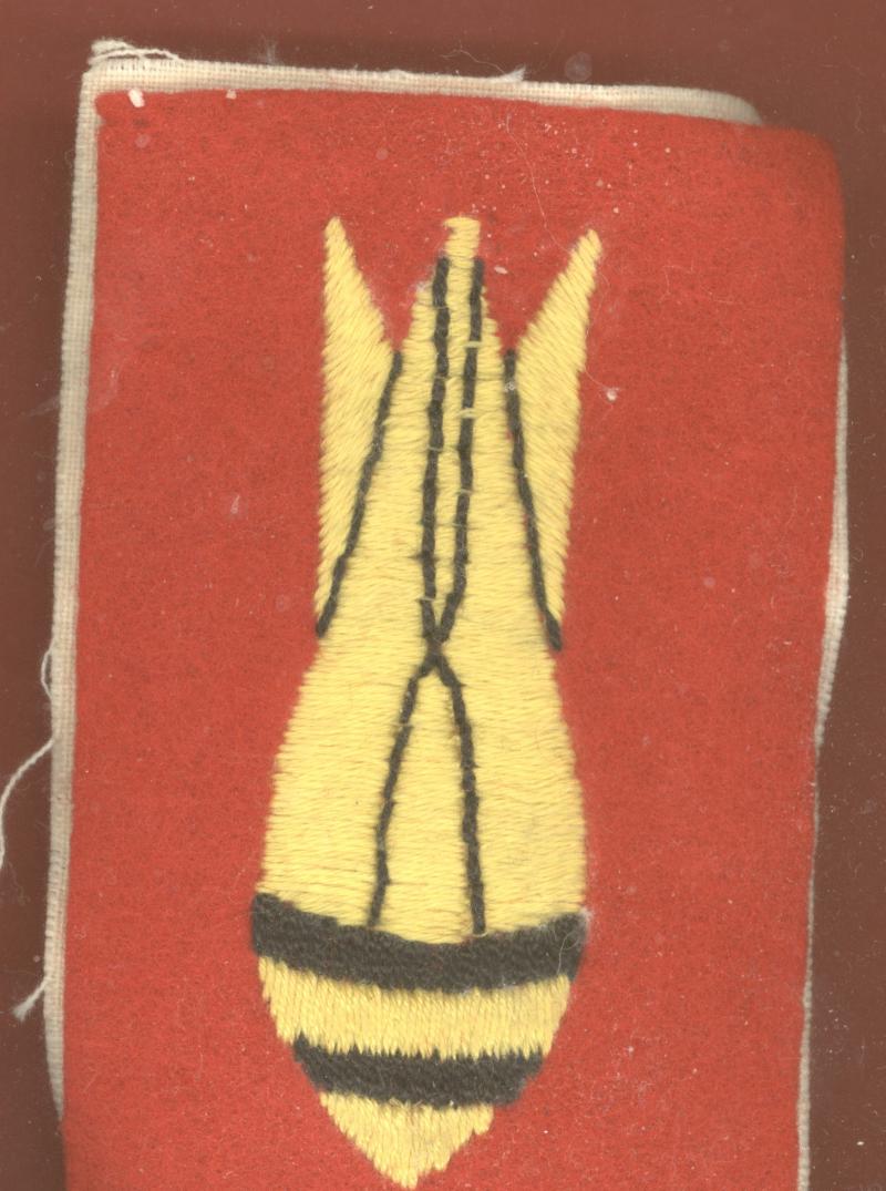 Bomb Disposal Royal Engineers WWII cloth arm badge