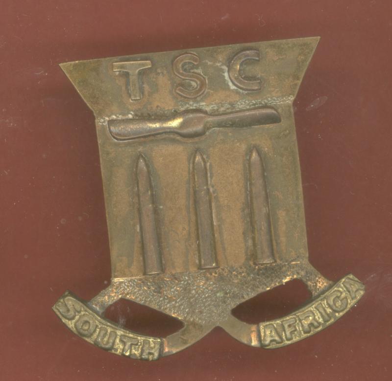 South African Technical Service Corps WW2 cap badge