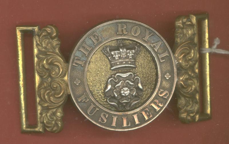 Royal Fusiliers City of London Regiment Victorian Officer's waist belt clasp