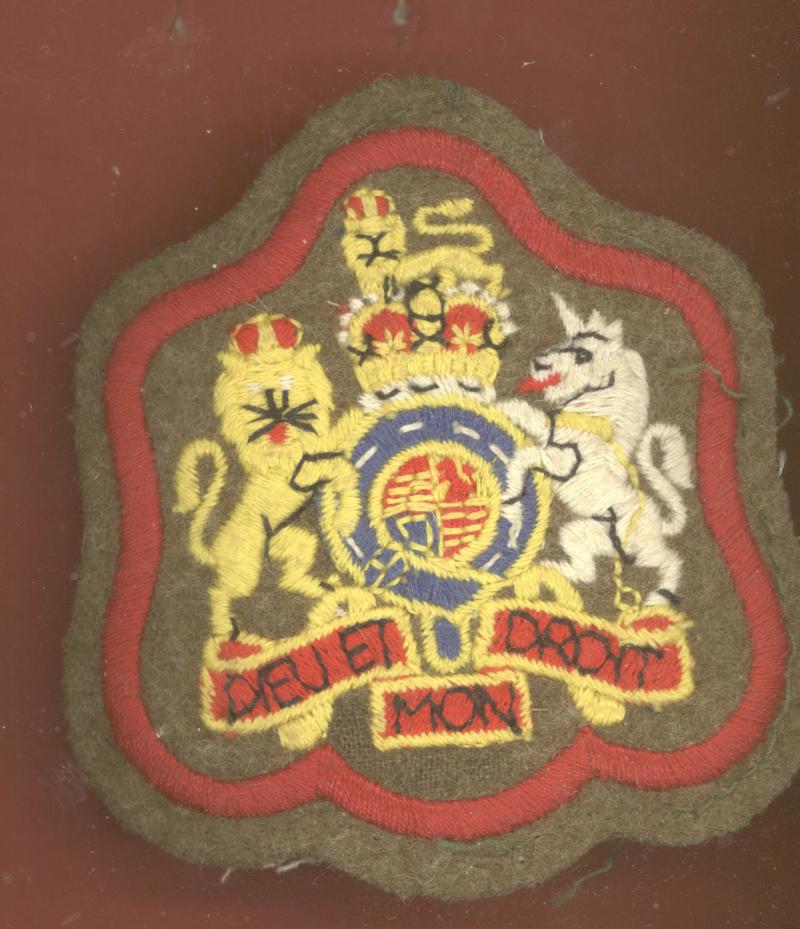 Royal Army Medical Corps post 1953 RSM's rank badge.
