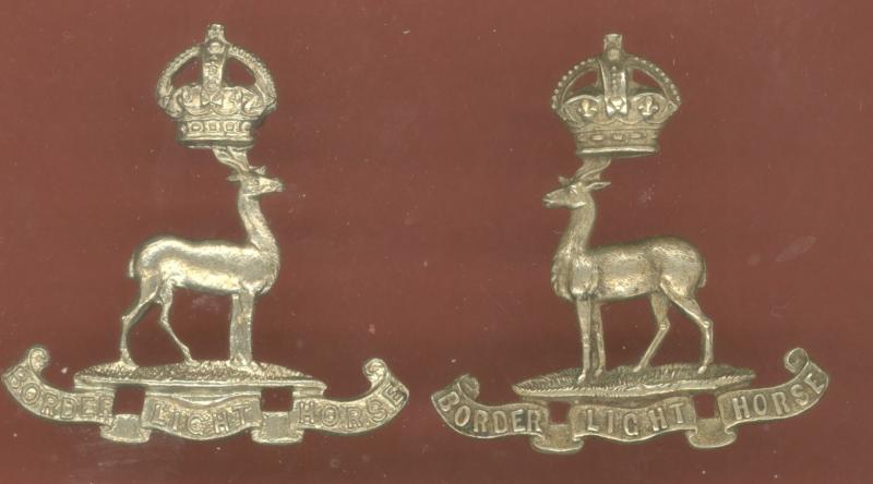 South Africa. Border Light Horse Edwardian collar badge