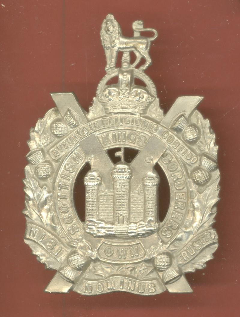 King's Own Scottish Borderers WW1 glengarry badge