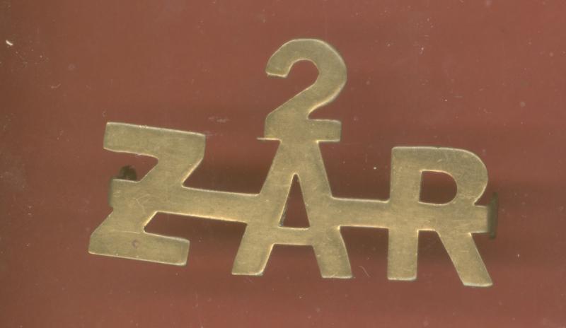 South African 2/ZAR 2nd Zuid Afrikaans Ruiters WW1 shoulder title