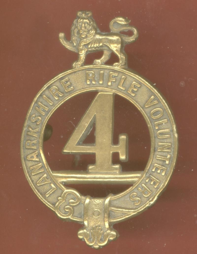 Scottish 4th Lanarkshire Rifle Volunteers Victorian glengarry badge