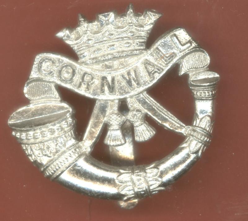 Duke of Cornwall's Light Infantry staybright cap badge