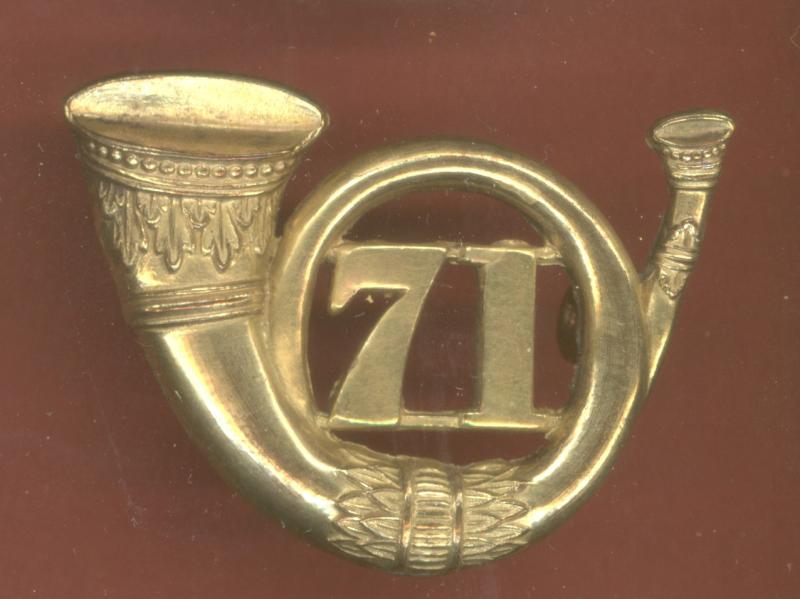 Scottish 71st Highlanders Regiment of Foot Victorian Officer's cap badge badge