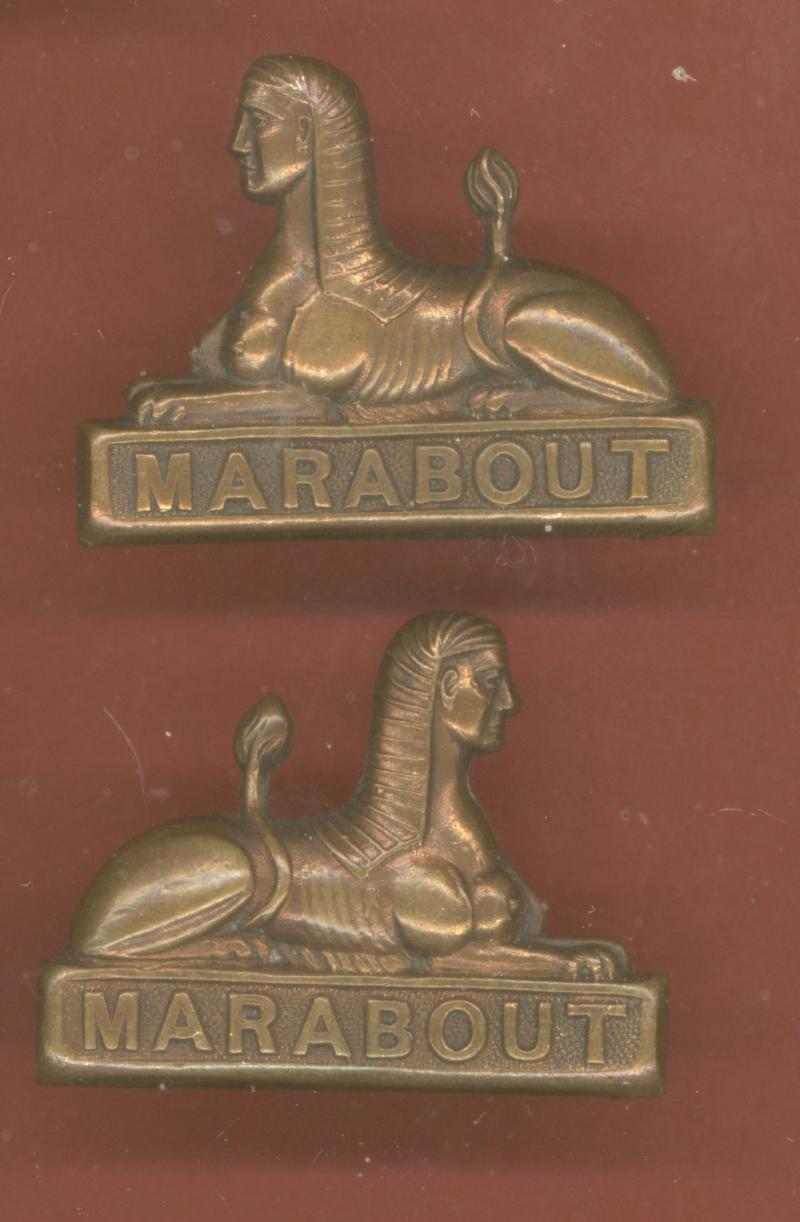 The Dorset Regiment WW1 Officer's OSD collar badges