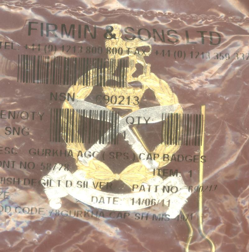 Gurkha Adjutant Generals Corps Cap Badge