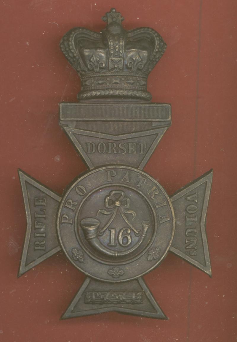 Dorset Rifle Volunteers Victorian OR's helmet plate.
