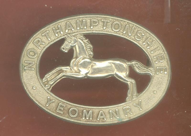 2nd Northamptonshire Yeomanry WW2 cap badge