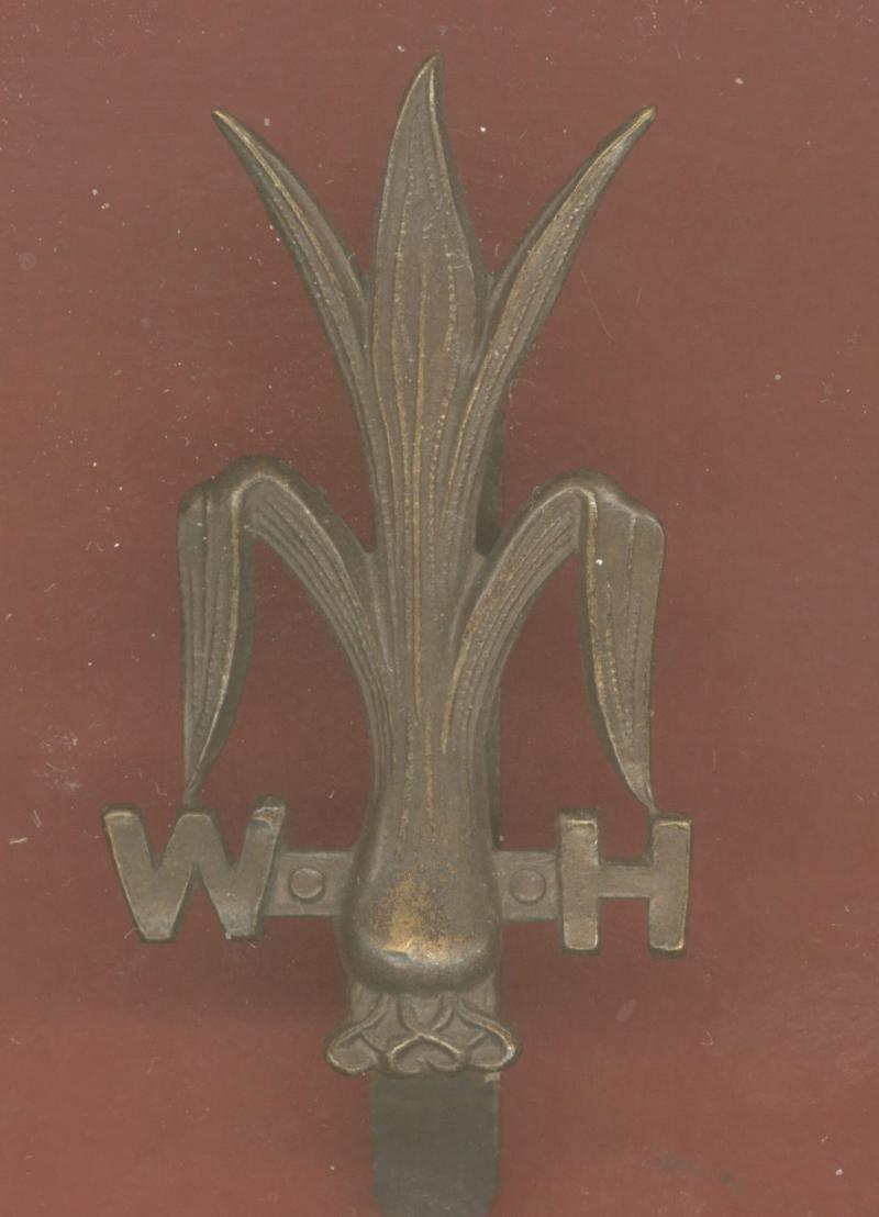 The Welsh Horse Yeomanry WW1 cap badge
