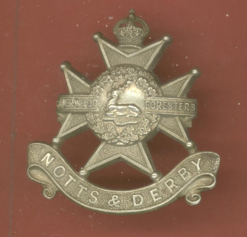 TA Bn. Sherwood Foresters ( Notts & Derby) OR's forage cap badge