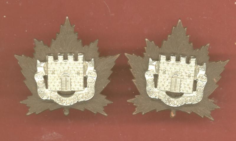 Canadian Fort Garry Horse 1st pattern collar badges