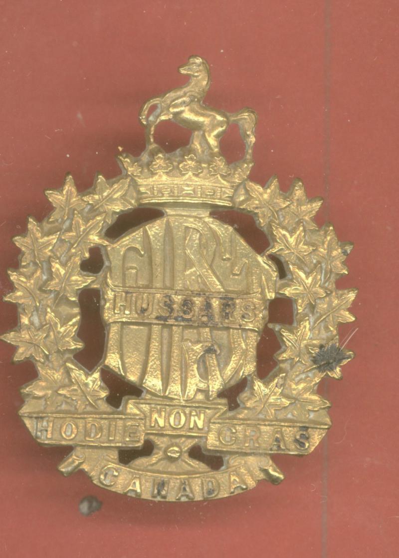 Canadian First Hussars WW1 cap badge