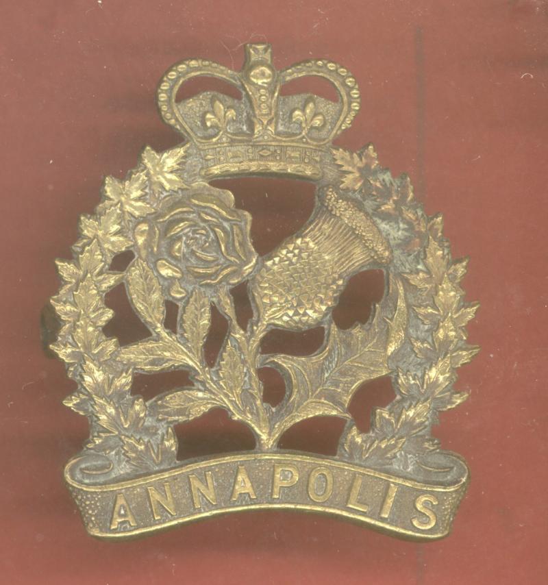 Canadian Annapolis Regiment WW2 Cap Badge