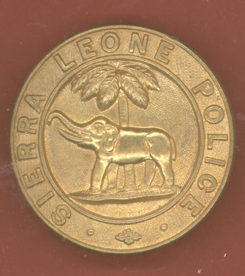 British Colonial Sierra Leone Police helmet badge