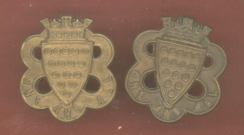 Duke of Cornwalls Light Infantry Victorian OR's collar badges