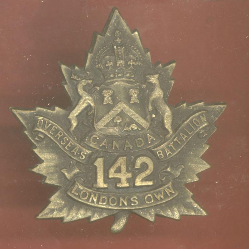 Canadian 142nd London's Own Bn. WW1 CEF cap badge
