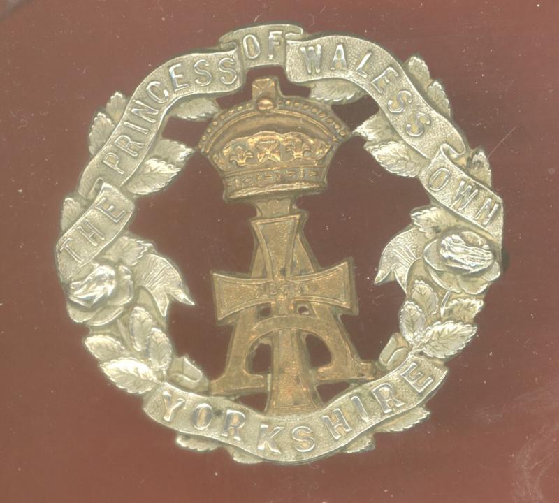 Yorkshire Regiment. Alexandra Princess of Wales's Own Victorian cap badge