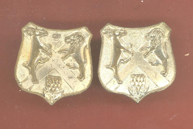 South African Pretoria Highlanders collar badges