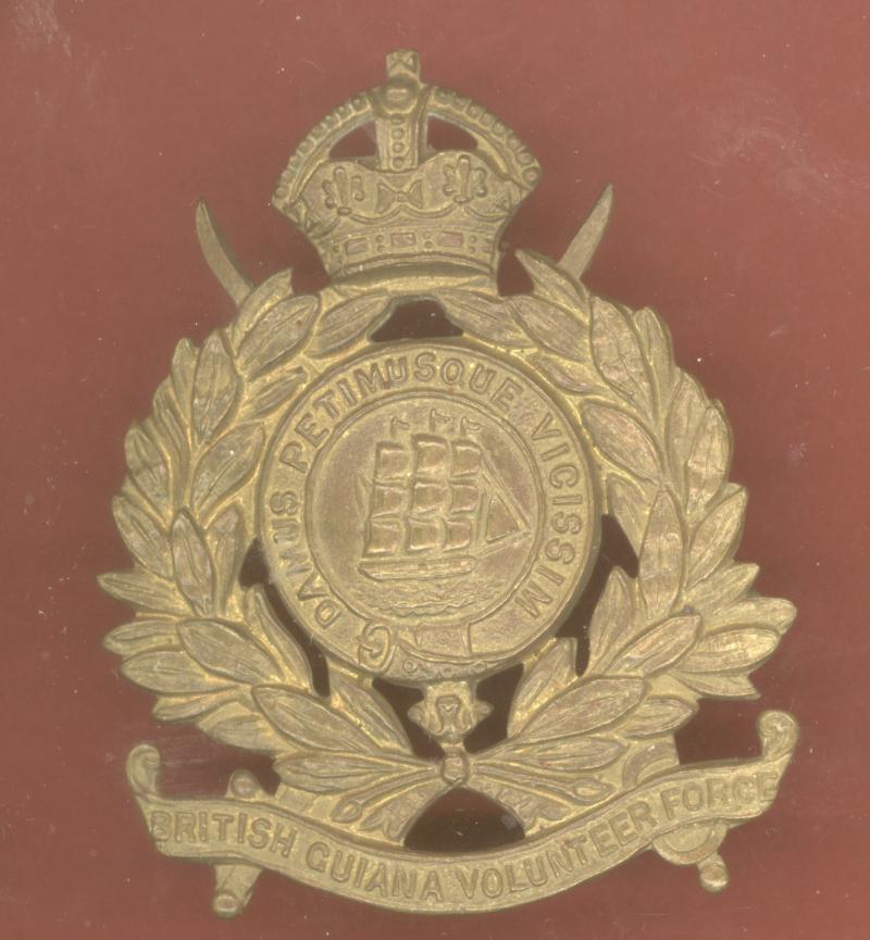 British Guiana Volunteer Force OR's cap badge