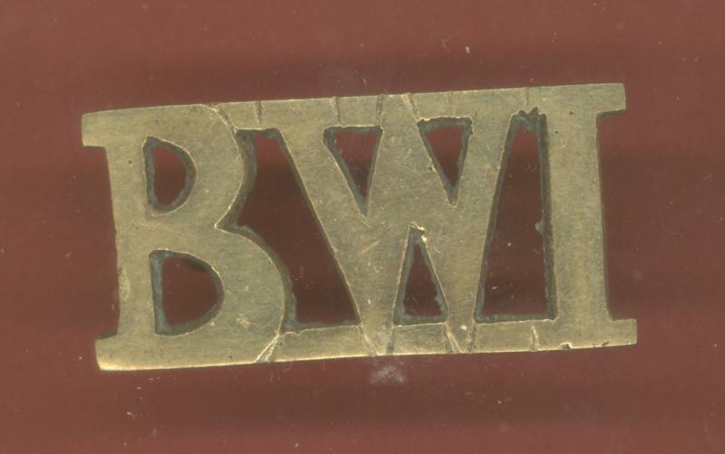 B.W.I. British West Indies Regiment WW1  shoulder title