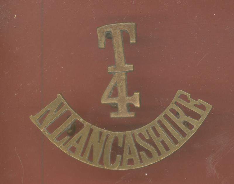 T / 4 / N.LANCASHIRE WW1 shoulder title