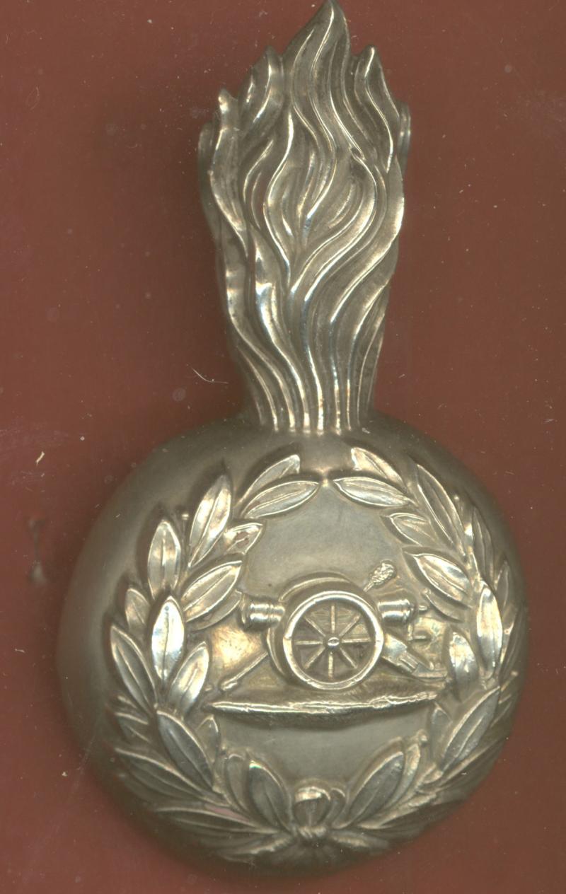 Royal Artillery Volunteers Victorian busby badge & plume holder