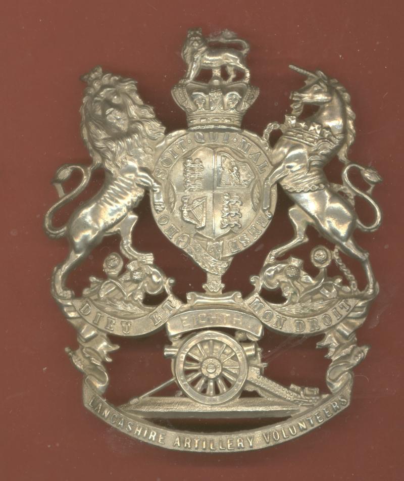 8th Lancashire Artillery Volunteers Victorian Officer's helmet plate