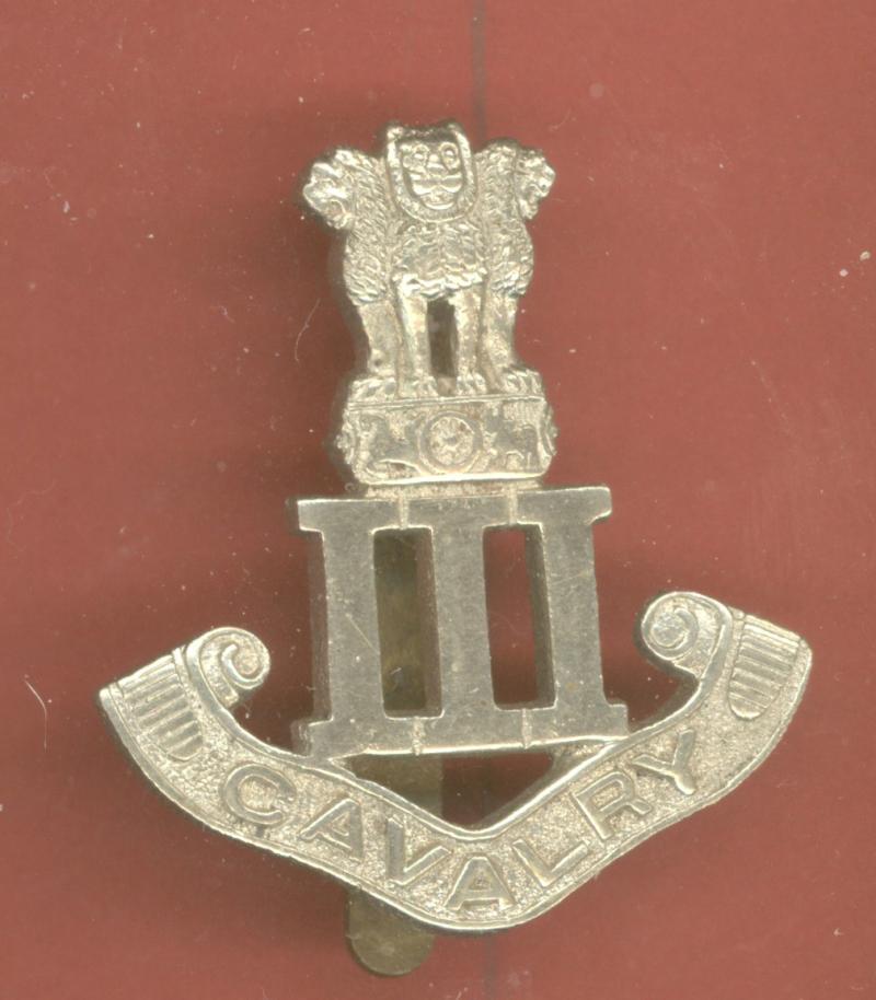 Indian Army 3rd Cavalry head-dress badge