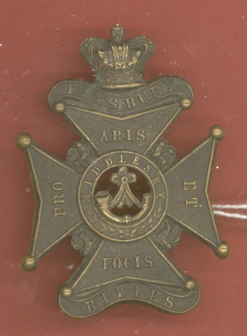 Finsbury Rifles Victorian glengarry badge