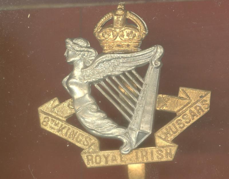 8th King's Royal Irish Hussars OR's cap badge