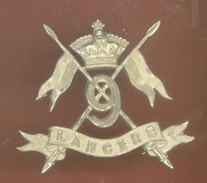 9th Queen's Royal Lancers Victorian OR's cap badge