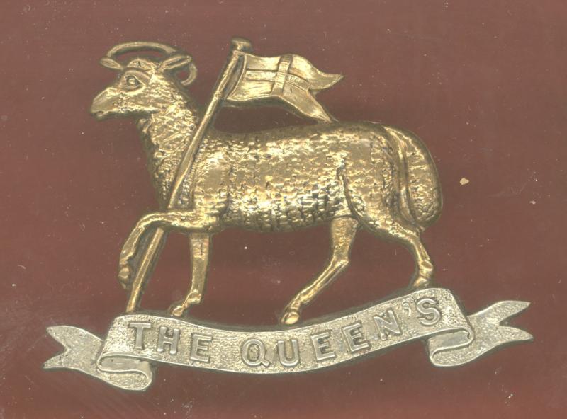 Queen's Royal Regiment (West Surrey) Victorian cap badge.