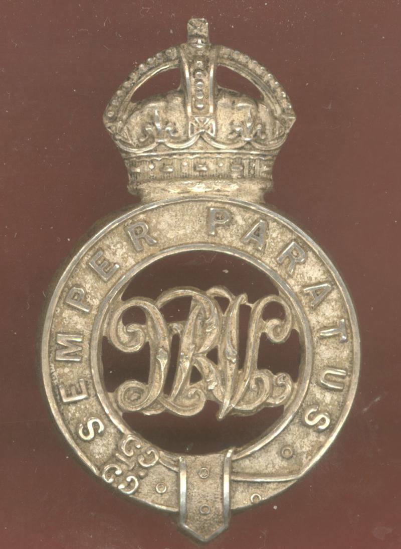 South Africa. Queenstown Rifle Volunteers Edwardian Officer's cap badge